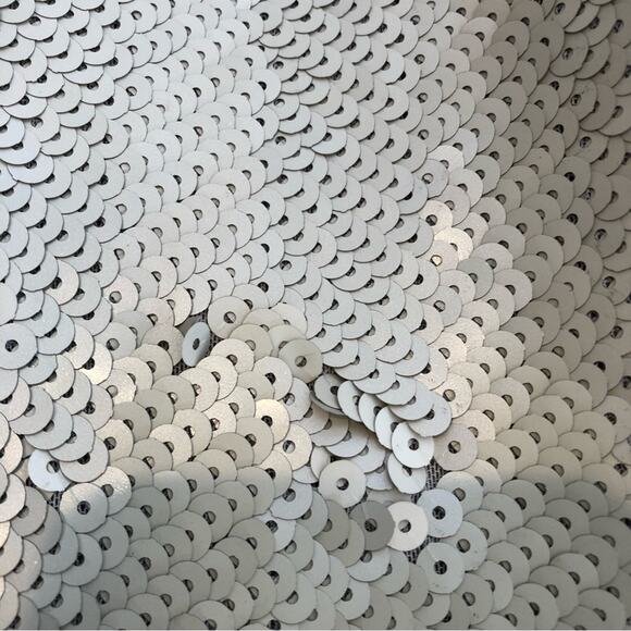 Cache champagne gold sequin front button cardigan sweater size Medium - Picture 9 of 16